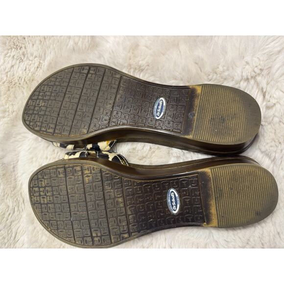 Dr. Scholl's Advanced Comfort Leopard Print Women's Sandals Size 8 Retro - Picture 5 of 6